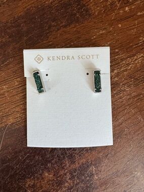 Kendra Scott Lady Stud Earrings Sage Drusy